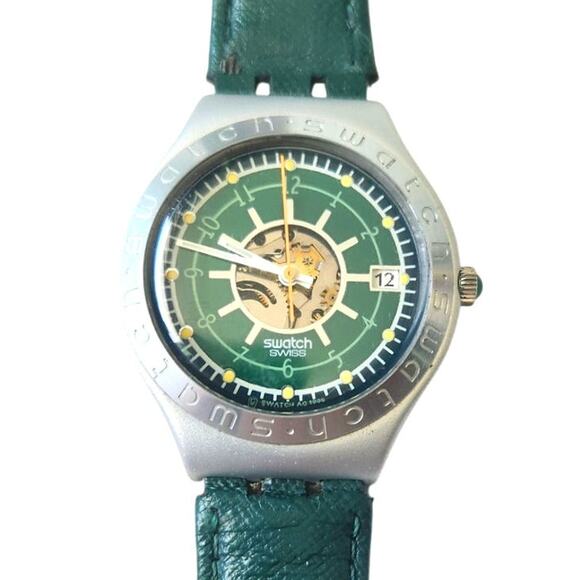 Swatch Watch IRISH WEEKEND YGS4001 1996 Irony BIG - Picture 1 of 9